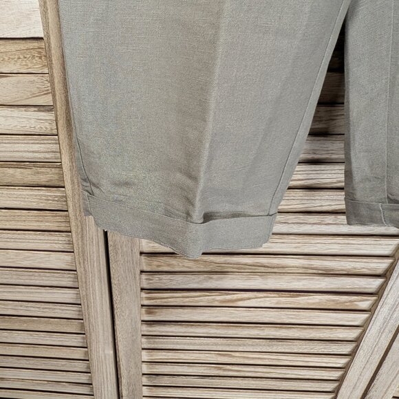 CJ Banks Stylish Tan Drawstring Trousers Size 1X - Picture 2 of 11
